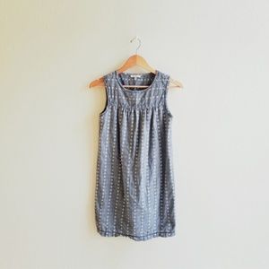 MAX STUDIO 100% Cotton Blue Shift Dress, Size XS